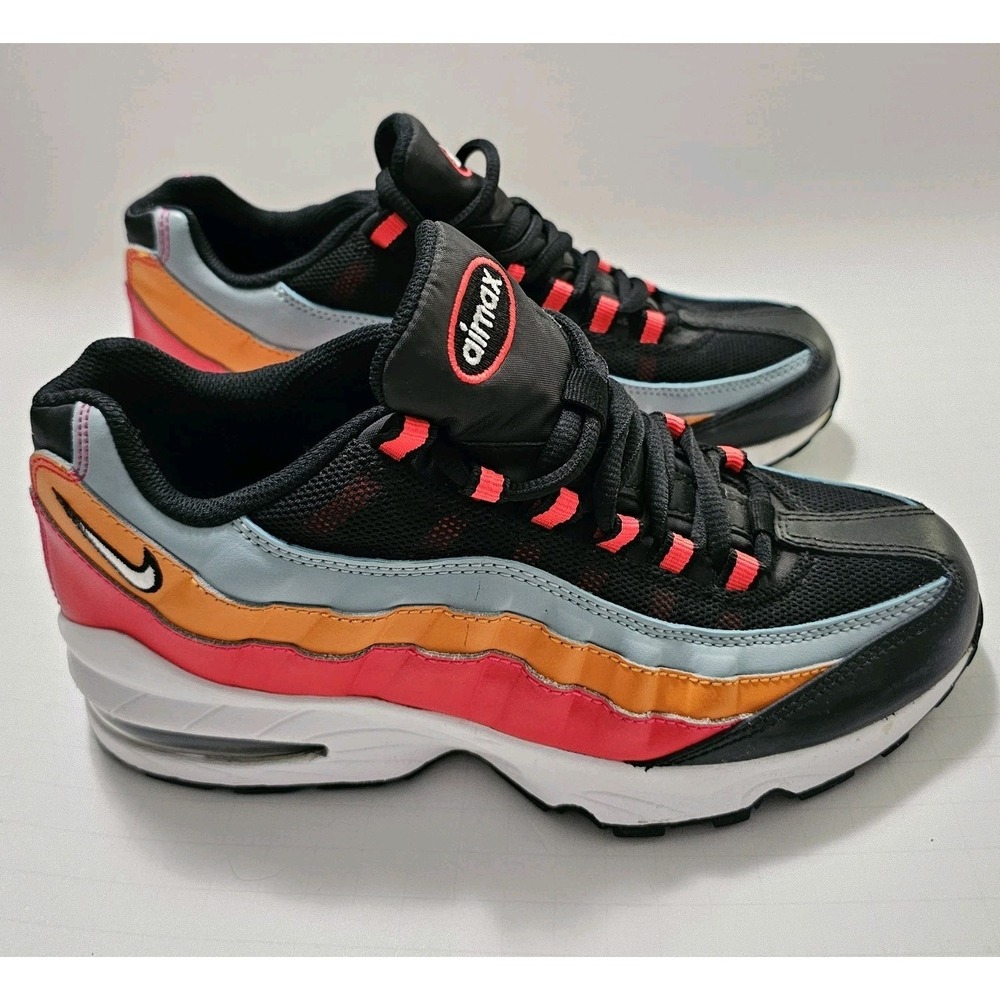 Nike Air Max 95 GS Ocean Cube Black Kumquat Sneakers 5Y 905348-031